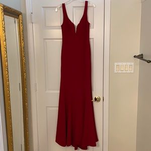 Lulu’s red long formal dress size medium